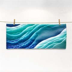 Pastel Beach Wave I Hand Towel by GardenOfOphir