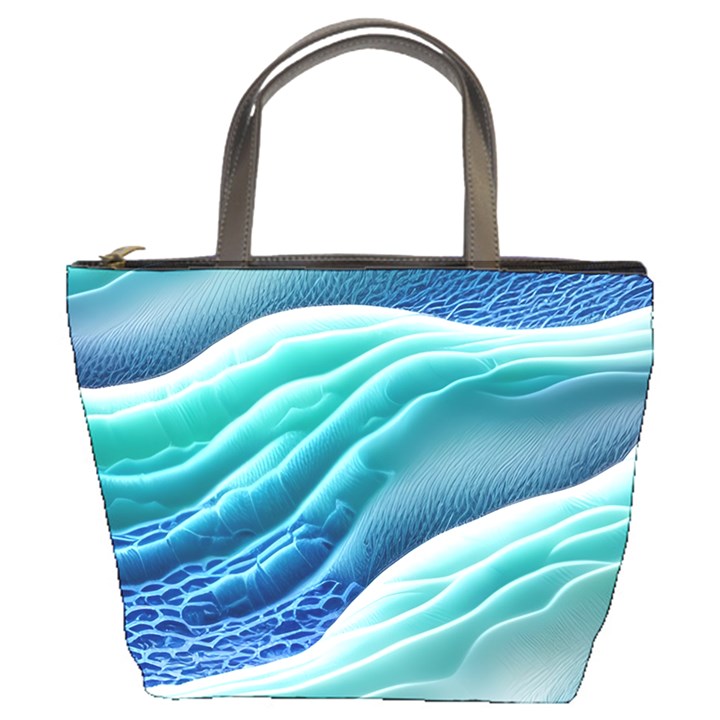 Pastel Beach Wave I Bucket Bag