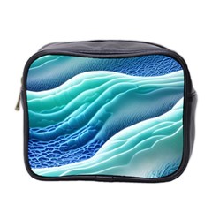 Pastel Beach Wave I Mini Toiletries Bag (two Sides) by GardenOfOphir