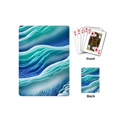 Pastel Beach Wave I Playing Cards Single Design (mini)