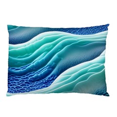 Pastel Beach Wave I Pillow Case (two Sides) by GardenOfOphir