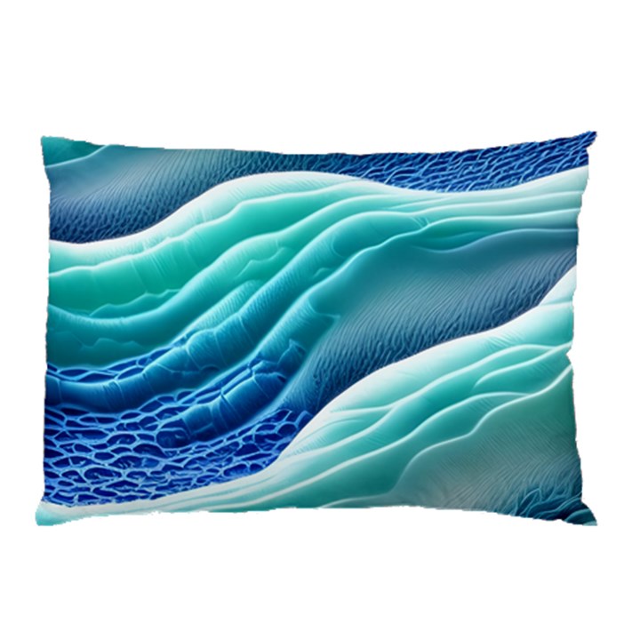 Pastel Beach Wave I Pillow Case (Two Sides)