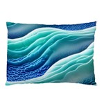 Pastel Beach Wave I Pillow Case (Two Sides) Back