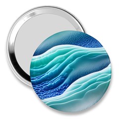 Pastel Beach Wave I 3  Handbag Mirrors by GardenOfOphir