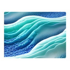 Pastel Beach Wave I Premium Plush Fleece Blanket (mini) by GardenOfOphir