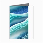 Pastel Beach Wave I Mini Greeting Card Left