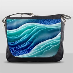 Pastel Beach Wave I Messenger Bag by GardenOfOphir