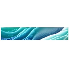 Pastel Beach Wave I Large Premium Plush Fleece Scarf 