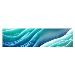 Pastel Beach Wave I Oblong Satin Scarf (16  X 60 ) by GardenOfOphir