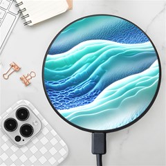 Pastel Beach Wave I Wireless Fast Charger(black)