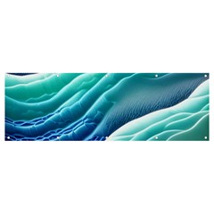 Pastel Beach Wave I Banner And Sign 12  X 4  by GardenOfOphir