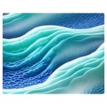 Pastel Beach Wave I One Side Premium Plush Fleece Blanket (Medium) 60 x50  Blanket Front