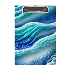 Pastel Beach Wave I A5 Acrylic Clipboard by GardenOfOphir