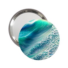 Pastel Beach Wave 2 25  Handbag Mirrors by GardenOfOphir