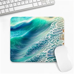 Pastel Beach Wave Large Mousepad by GardenOfOphir