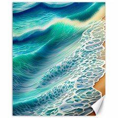 Pastel Beach Wave Canvas 16  X 20  by GardenOfOphir