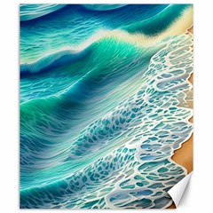 Pastel Beach Wave Canvas 20  X 24  by GardenOfOphir