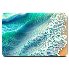 Pastel Beach Wave Large Doormat by GardenOfOphir