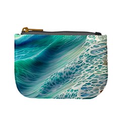 Pastel Beach Wave Mini Coin Purse