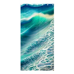 Pastel Beach Wave Shower Curtain 36  X 72  (stall)  by GardenOfOphir