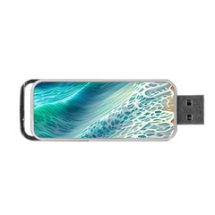 Pastel Beach Wave Portable Usb Flash (two Sides) by GardenOfOphir