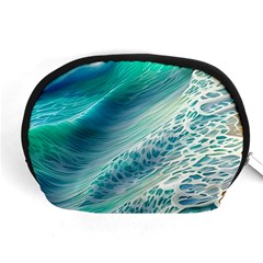 Pastel Beach Wave Accessory Pouch (medium) by GardenOfOphir