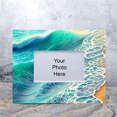 Pastel Beach Wave White Tabletop Photo Frame 4 x6 