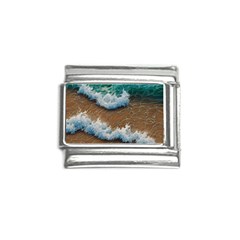 Abstract Waves Summertime On The Sea Italian Charm (9mm) by GardenOfOphir