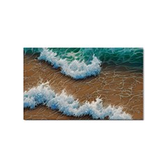 Abstract Waves Summertime On The Sea Sticker (rectangular) by GardenOfOphir