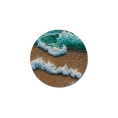 Abstract Waves Summertime On The Sea Golf Ball Marker (4 Pack) by GardenOfOphir