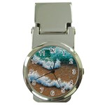 Abstract Waves Summertime On The Sea Money Clip Watches Front