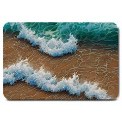 Abstract Waves Summertime On The Sea Large Doormat by GardenOfOphir