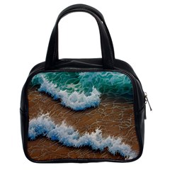 Abstract Waves Summertime On The Sea Classic Handbag (two Sides) by GardenOfOphir