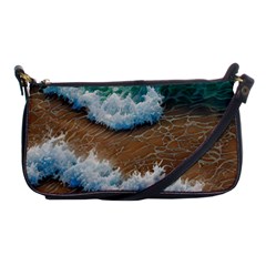 Abstract Waves Summertime On The Sea Shoulder Clutch Bag by GardenOfOphir