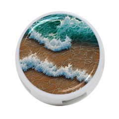 Abstract Waves Summertime On The Sea 4-port Usb Hub (one Side) by GardenOfOphir