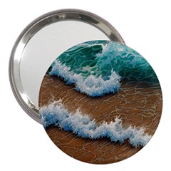 Abstract Waves Summertime On The Sea 3  Handbag Mirrors by GardenOfOphir