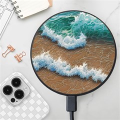 Abstract Waves Summertime On The Sea Wireless Fast Charger(black)