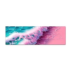 Summer Waves In Pink Ii Sticker (Bumper)