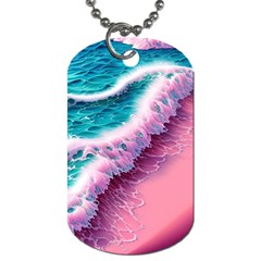 Summer Waves In Pink Ii Dog Tag (Two Sides)