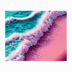 Summer Waves In Pink Ii Small Glasses Cloth (2 Sides)