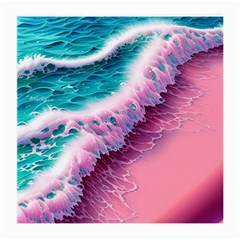 Summer Waves In Pink Ii Medium Glasses Cloth (2 Sides)