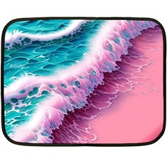 Summer Waves In Pink Ii Fleece Blanket (Mini)