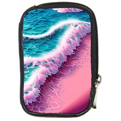 Summer Waves In Pink Ii Compact Camera Leather Case