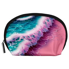 Summer Waves In Pink Ii Accessory Pouch (Large)