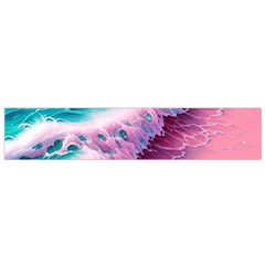 Summer Waves In Pink Ii Small Premium Plush Fleece Scarf