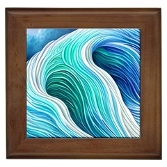 The Power Of The Ocean Iii Framed Tile by GardenOfOphir