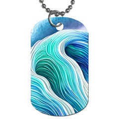 The Power Of The Ocean Iii Dog Tag (two Sides) by GardenOfOphir