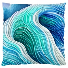 The Power Of The Ocean Iii Large Cushion Case (two Sides) by GardenOfOphir