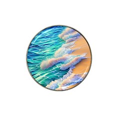 Waves At The Ocean s Edge Hat Clip Ball Marker by GardenOfOphir