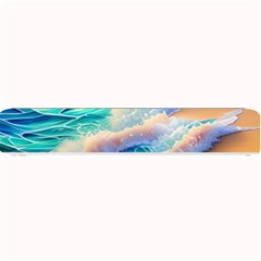 Waves At The Ocean s Edge Small Bar Mat by GardenOfOphir